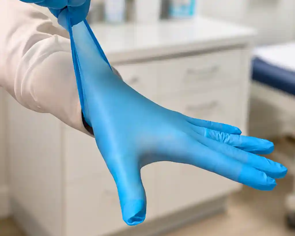 care nitrile pf exam gloves-USAMED