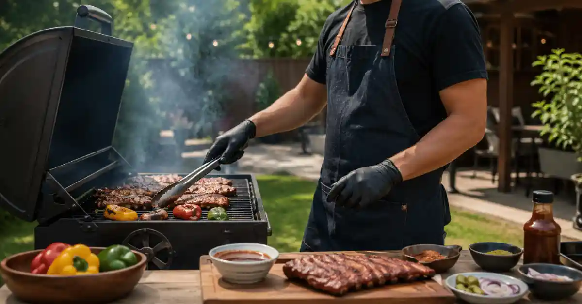bbq nitrile gloves-USAMED