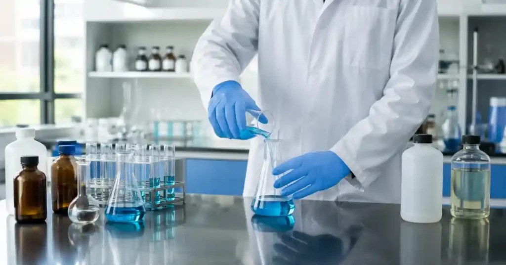 nitrile gloves for handling chemicals